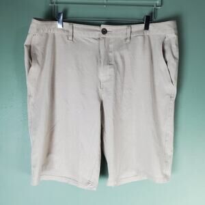 Bke Mens 38W Landon Hybrid Stretch Walkshort Khaki Casual Athletic